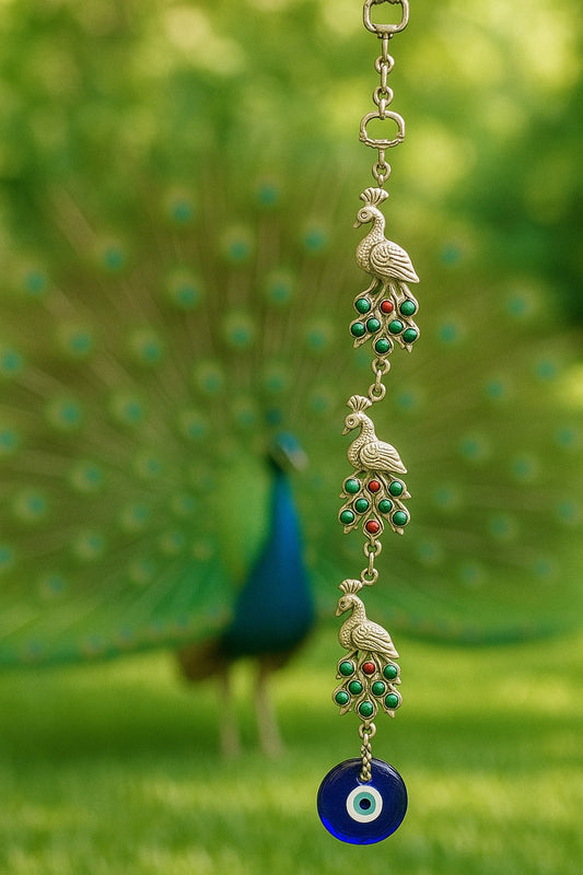 Evil Eye Wall Decor| Peacock Charm