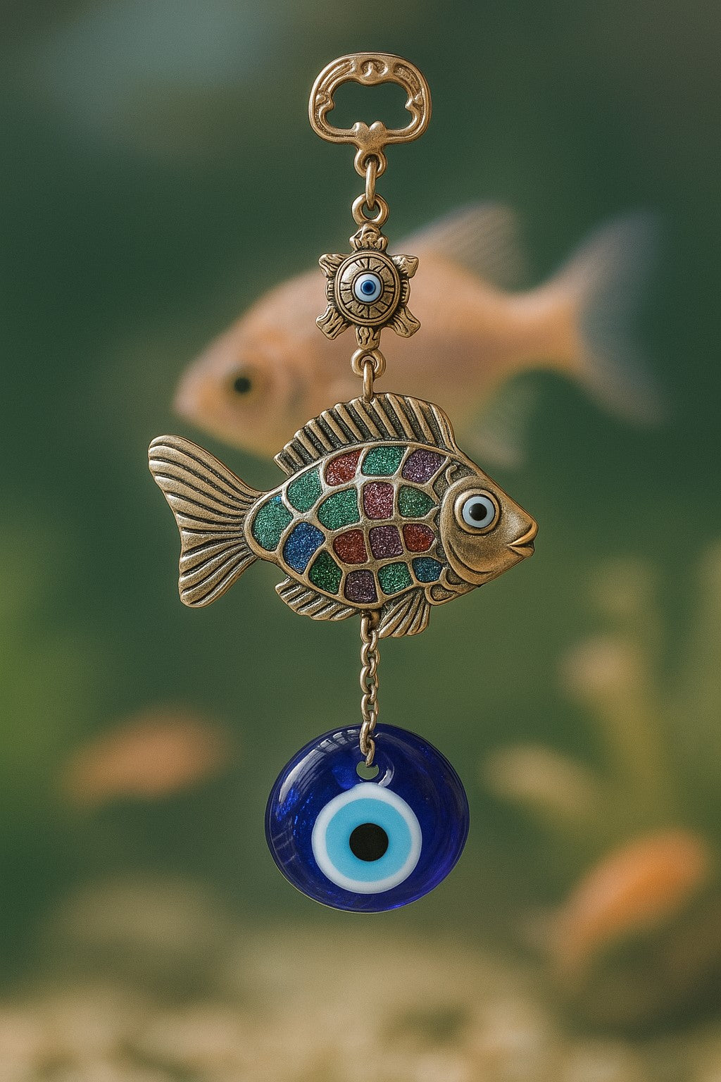 Evil Eye Wall Decor – Fish Charm | Turkish Protection Amulet – Halte Bijoux