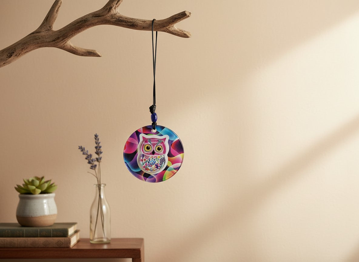 Tree of Life Evil Eye Wall Hanging | Glass Tree of life