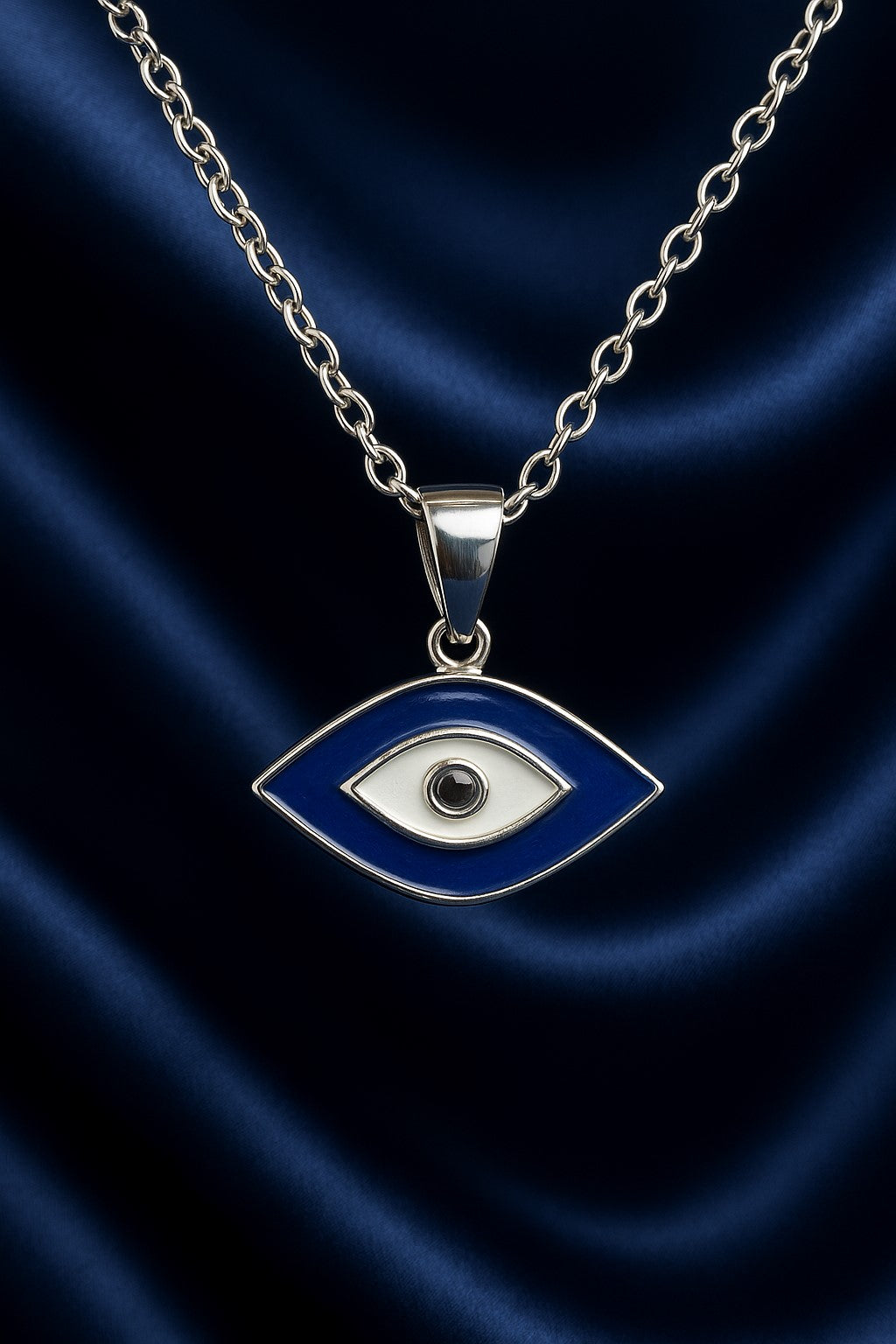 925 Sterling Silver Blue evil eye pendant