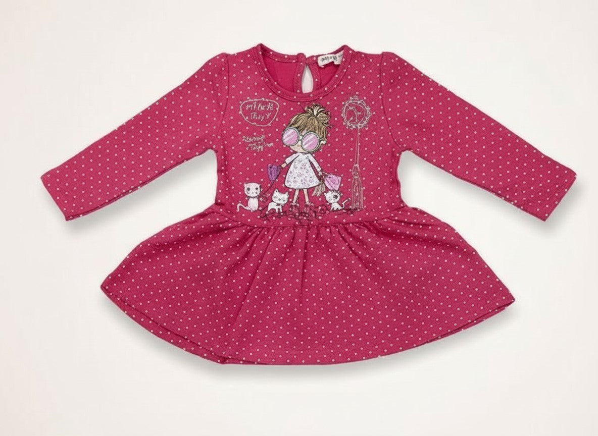 Baby girl dress made in Turley