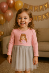 Girls Sparkle Cotton Dress