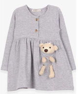 Girls Teddy Bear Pocket Dress