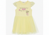 Sunny Day Girls Cotton Dress in yellow