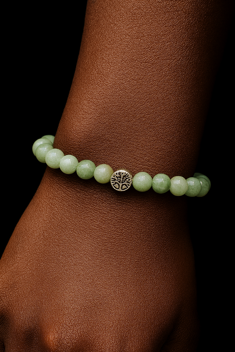 Green Jade Stone Bracelet | Prosperity Charm Jewelry