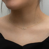 Gold plated sterling silver Infinity Necklace