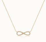 Gold plated sterling silver Infinity Necklace