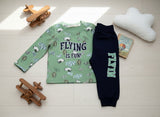 Toddler Boys Top & Pants Set Flying is fun