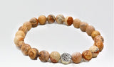 Landscape Jasper Stone Bracelet | Natural Charm Bracelet