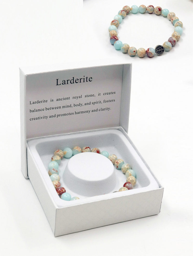Larderite Stone Bracelet | Natural Gemstone Jewelry