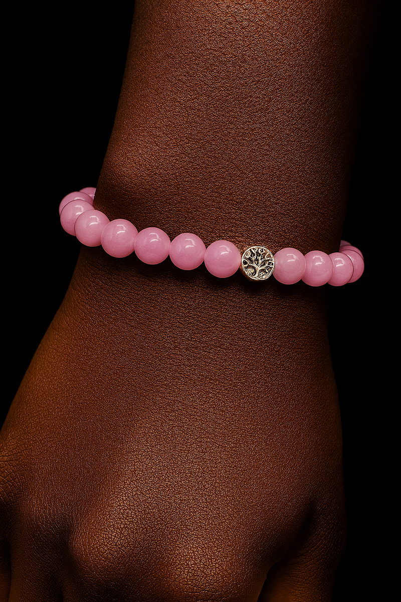 Lavender Jade Stone Bracelet | Natural Charm Jewelry