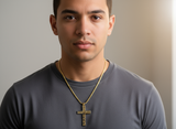 Men’s Cross Pendant Necklace Stainless Steel