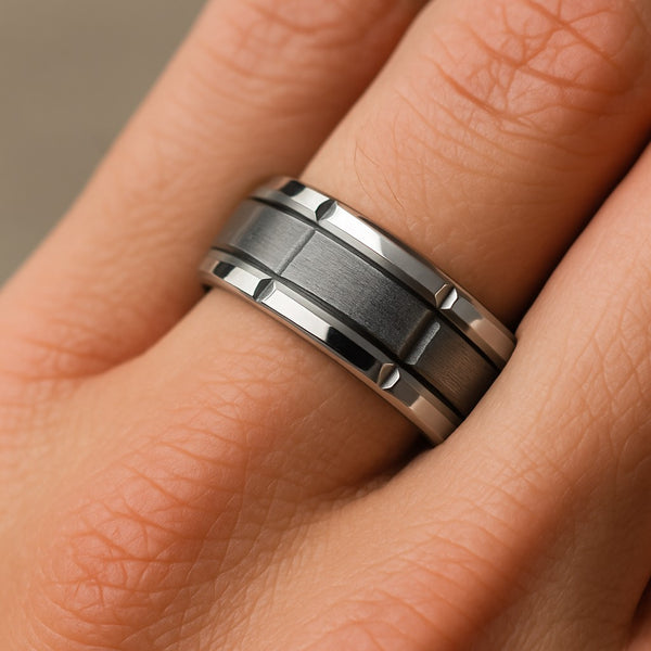Men’s Silver Color Ring | Stainless Steel Tarnish-Free Band