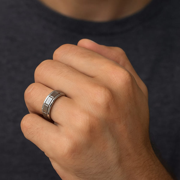 Men’s Silver Color Ring | Stainless Steel Tarnish-Free Band