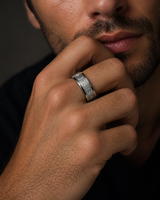 Men’s Jesus Ring| Stainless Steel Christian Jewelry silver color