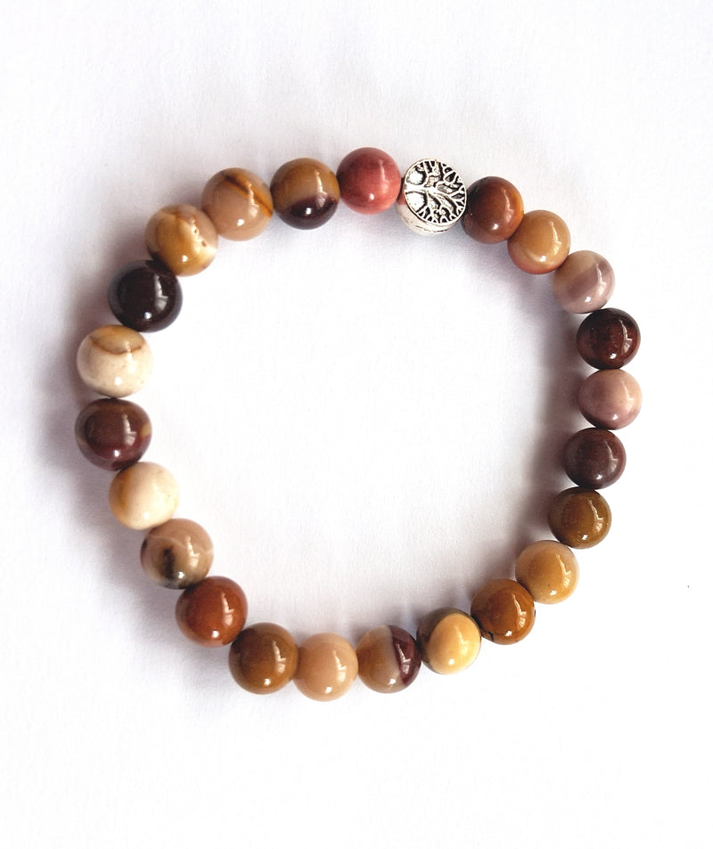 Mokaite Jasper Stone Bracelet | Natural Charm Jewelry