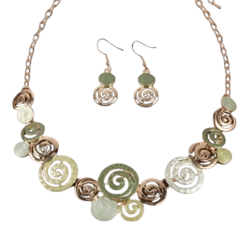 necklace and earrings set