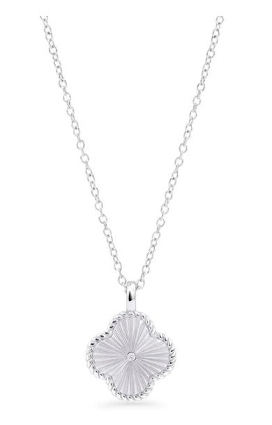 Stainless steel  3A cubic zirconia necklace