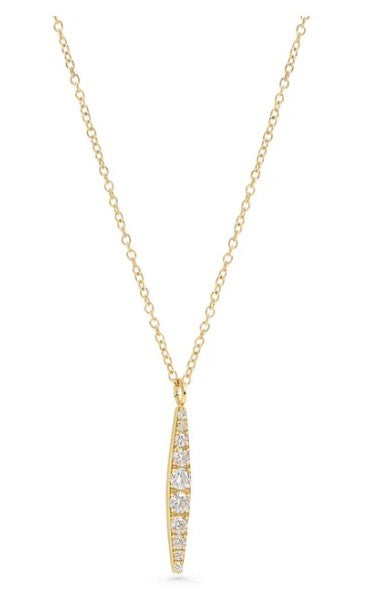 Stainless steel  3A cubic zirconia necklace
