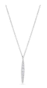 Stainless steel  3A cubic zirconia necklace