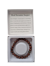 Red Sesame Jasper Bracelet | Energy Boosting Gemstone Jewelry