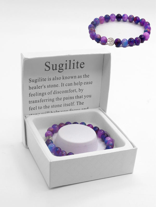 Sugilite Bracelet | Natural Stone Jewelry Gift
