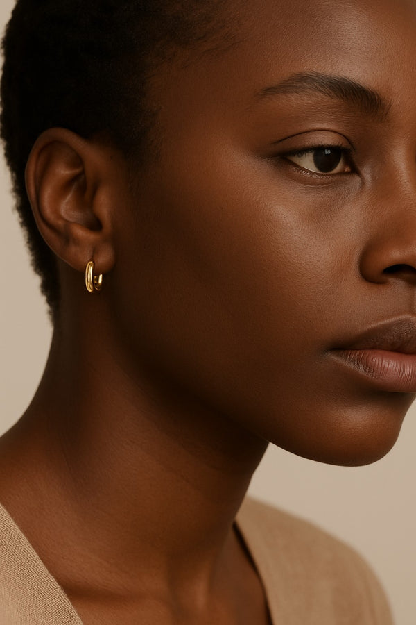 Mia PVD Gold-Plated Stainless Steel Earrings | Elegant Jewelry