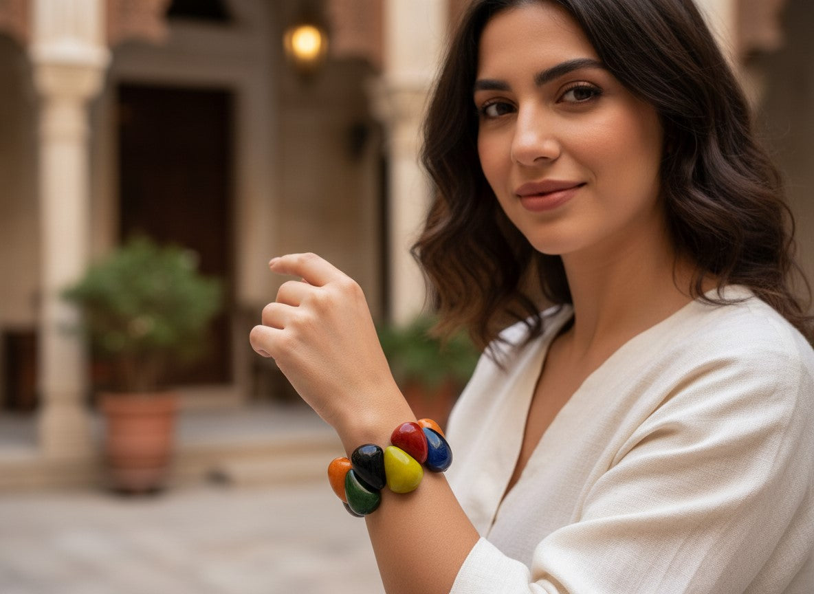 Fair trade Tagua bracelet