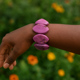 Brickell Purple Tagua Nut Bracelet