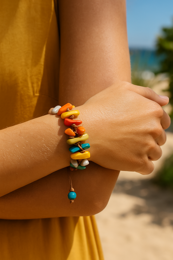 Liza Multicolor Tagua Bracelet