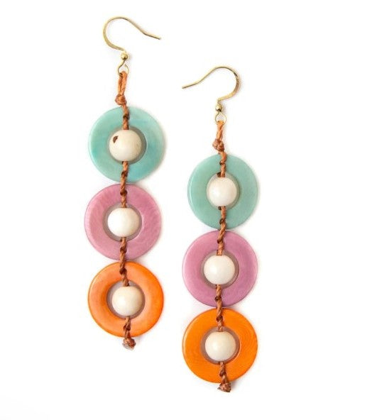 Fair trade Tagua earrings