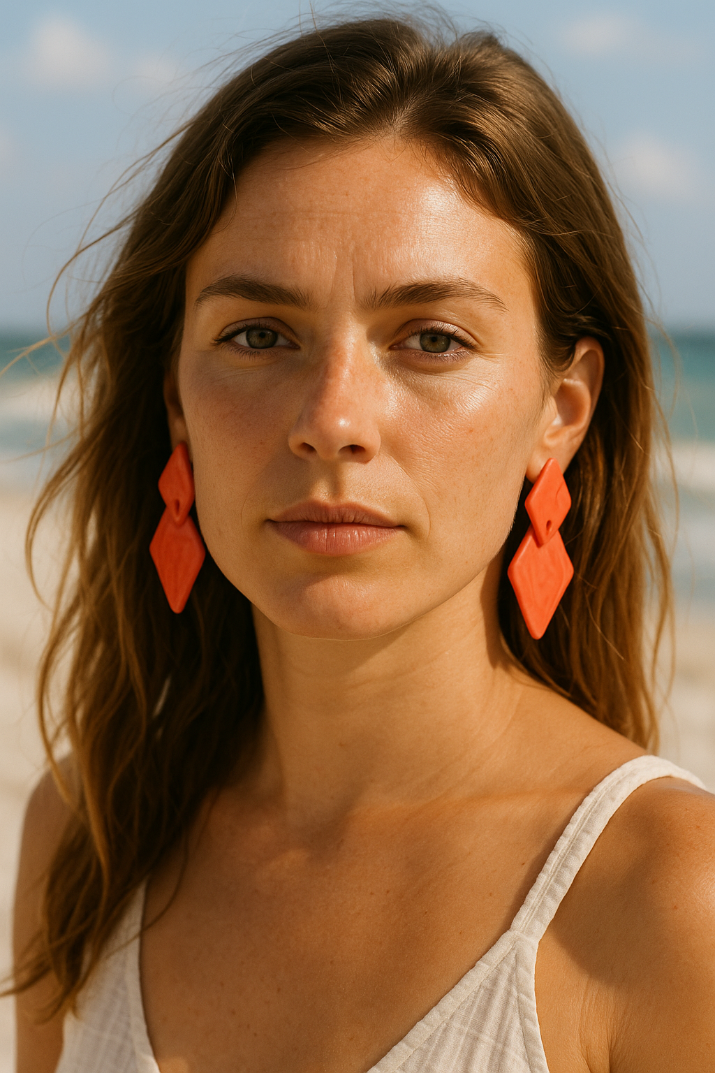 Fair trade Tagua earrings