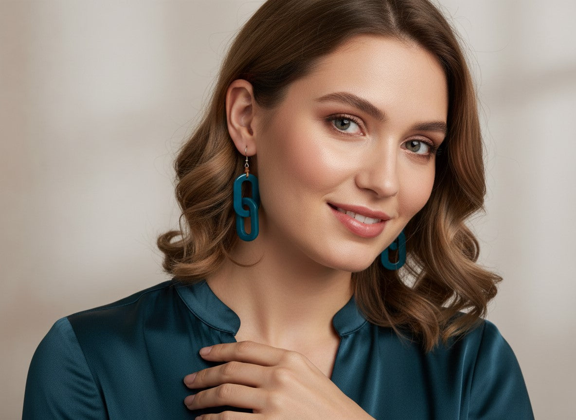 Tagua fair trade earrings