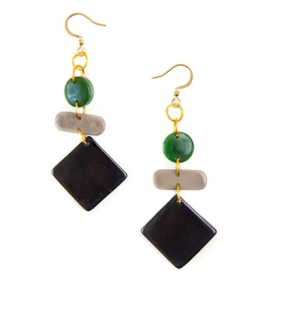 Fair trade Tagua earrings 