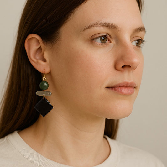 Fair trade Tagua earrings
