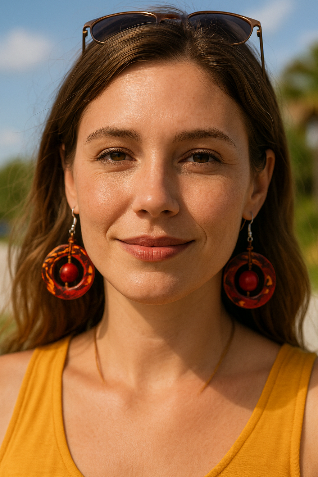 Fair trade Tagua earrings