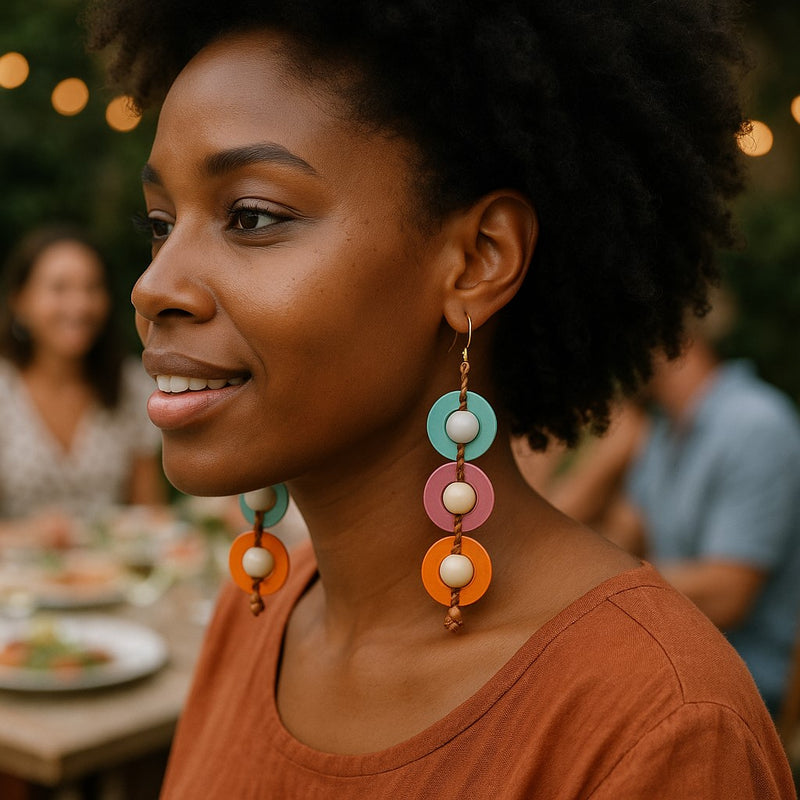 Frida Tagua Earrings | Handmade Jewelry
