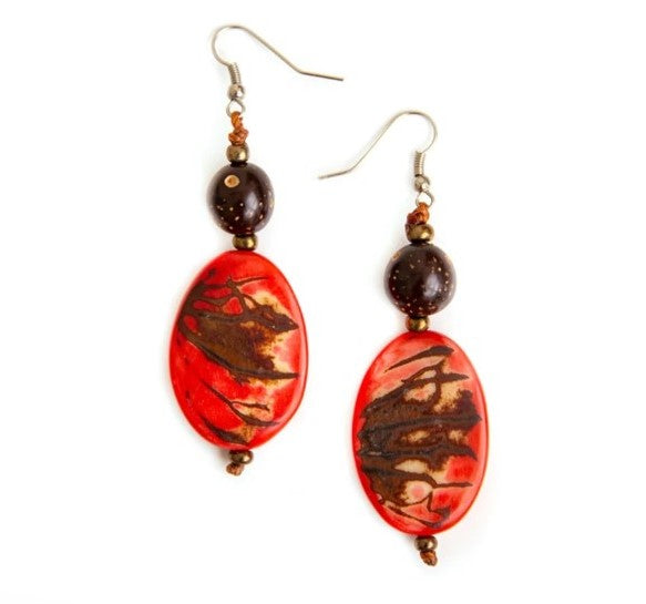 Fair trade Tagua earrings