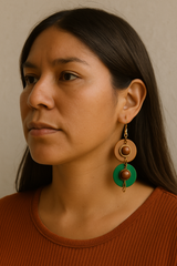 Frida Tagua Earrings| Handmade Tagua Nut Jewelry
