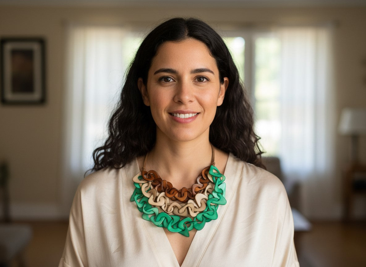Fair trade Tagua necklace