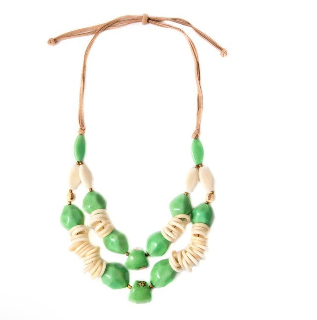 Hazel Tagua Necklace| Bold Handmade Ivory Jewelry