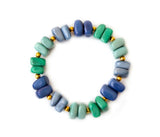 Zoraida Blue Tagua Nut Bracelet