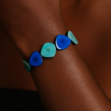 Alma Blue Tagua Nut Bracelet