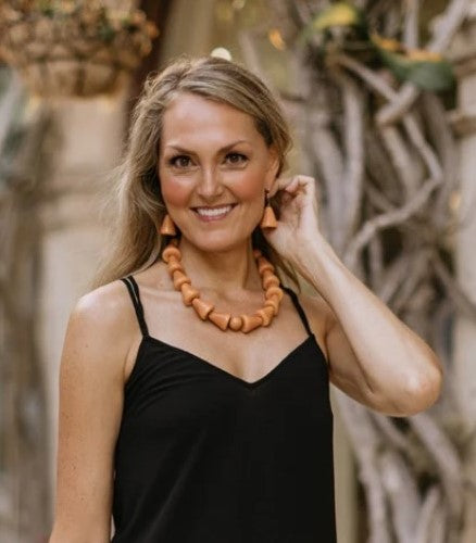 Milos Tagua Earrings Orange | Handmade Tagua Jewelry