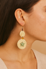Penny Tagua Earrings Mint Green | Fair Trade Jewelry