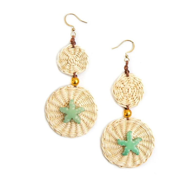 Penny Tagua Earrings Mint Green | Fair Trade Jewelry