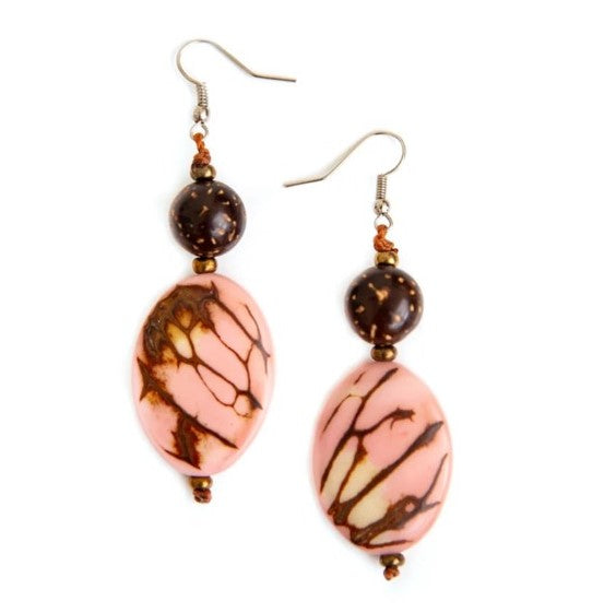 Lupe Tagua Earrings | Handmade