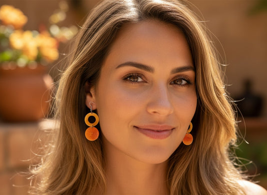 Fair trade Tagua earrings