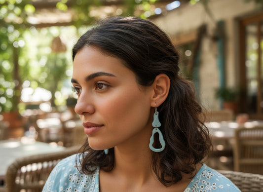 Fair trade Tagua earrings