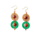 Frida Tagua Earrings| Handmade Tagua Nut Jewelry